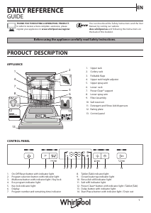 Manual Whirlpool WFC 3C33 PF X Dishwasher