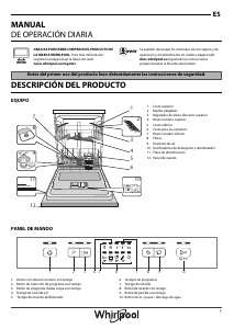 Manual de uso Whirlpool WFE 2B17 X Lavavajillas