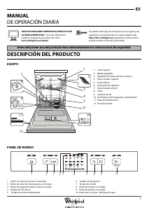 Manual de uso Whirlpool WFE 2B19 Lavavajillas