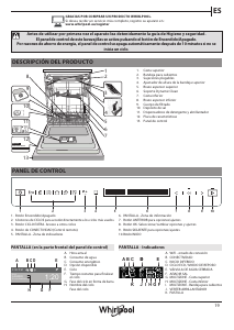 Manual de uso Whirlpool WFF 4O33 DLTG X @ Lavavajillas