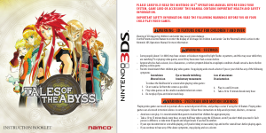 Handleiding Nintendo 3DS Tales of the Abyss