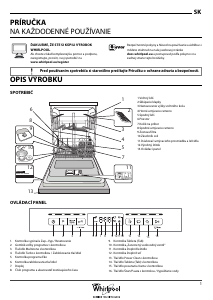 Návod Whirlpool WFO 3T223 6P X Umývačka riadu