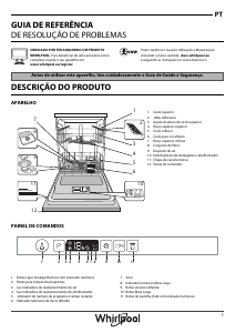 Manual Whirlpool WIC 3B16 Máquina de lavar louça