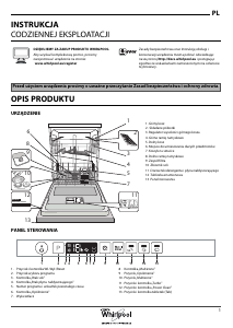 Instrukcja Whirlpool WIC 3C22 P Zmywarka