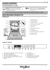 Manuale Whirlpool WIC 3C23 PF Lavastoviglie