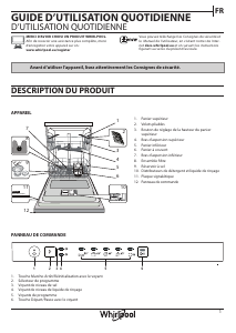 Mode d’emploi Whirlpool WIE 2B19 N UK Lave-vaisselle