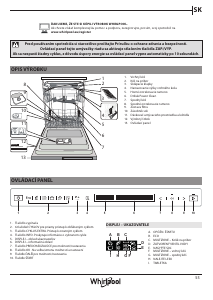 Návod Whirlpool WIF 4O43 DLGT E Umývačka riadu