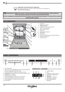 Instrukcja Whirlpool WIF 4O43 DLGT E Zmywarka