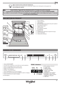 Mode d’emploi Whirlpool WIF 4O43 DLTGES @ Lave-vaisselle