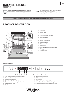 Manual Whirlpool WIO 3O41 PLES UK Dishwasher