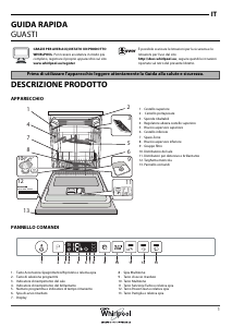 Manuale Whirlpool WIO 3T123 PEF Lavastoviglie