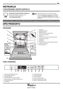Instrukcja Whirlpool WIO 3T123 PEF Zmywarka