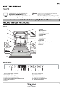 Bedienungsanleitung Whirlpool WIO 3T123 PEF Geschirrspüler