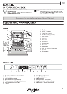 Bruksanvisning Whirlpool WIO 3T133 DL E S Diskmaskin