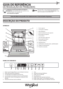 Manual Whirlpool WIO 3T223 PFG E Máquina de lavar louça