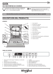 Manual de uso Whirlpool WIO 3T223 PFG E Lavavajillas