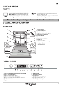Manuale Whirlpool WIO 3T223 PFG E Lavastoviglie