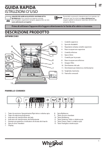 Manuale Whirlpool WIO 3T321 P Lavastoviglie