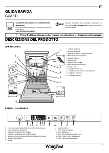 Manuale Whirlpool WIO 3T332 P Lavastoviglie