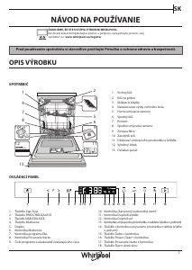 Návod Whirlpool WIP 4O32 PF E Umývačka riadu