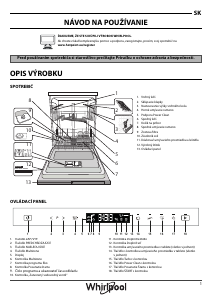 Návod Whirlpool WIP 4O32 PG E Umývačka riadu