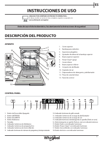 Manual de uso Whirlpool WIP 4O41 PLEG Lavavajillas