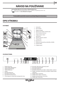Návod Whirlpool WIP 4O41 PLEG Umývačka riadu