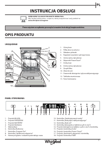 Instrukcja Whirlpool WIP 4T133 PFE Zmywarka