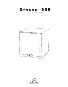 Bruksanvisning MartinLogan Dynamo 500 Subbas