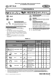 Manuale Whirlpool WP 76/1 LD Lavastoviglie