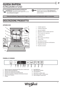 Manuale Whirlpool WRIC 3C26 PF Lavastoviglie