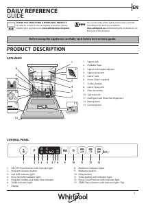 Manual Whirlpool WRIC 3C34 PE Dishwasher