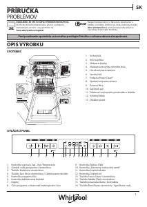 Návod Whirlpool WSFO 3O34 PF Umývačka riadu