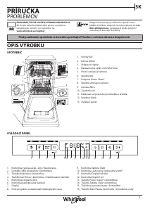 Návod Whirlpool WSFO 3O34 PF X Umývačka riadu