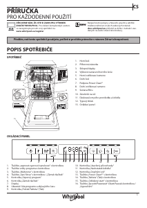 Manuál Whirlpool WSFO 3O34 PF X Myčka na nádobí