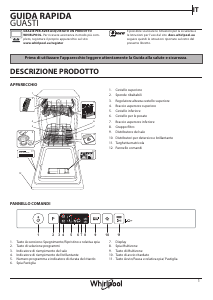 Manuale Whirlpool WSIC 3M27 C Lavastoviglie