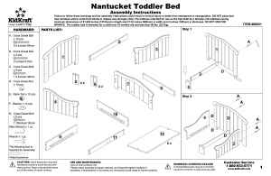Instrukcja KidKraft 86621 Nantucket Rama łóżka