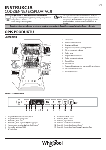 Instrukcja Whirlpool WSIO 3O34 PFE X Zmywarka