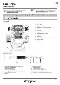 Návod Whirlpool WSIO 3O34 PFE X Umývačka riadu