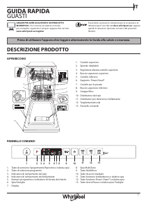 Manuale Whirlpool WSIO 3T223 PCE X Lavastoviglie