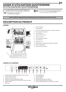 Mode d’emploi Whirlpool WSIO 3T223 PE X Lave-vaisselle