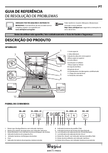 Manual Whirlpool WUC 3C26 X Máquina de lavar louça