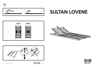 Manual de uso IKEA SULTAN LOVENE Somier de láminas