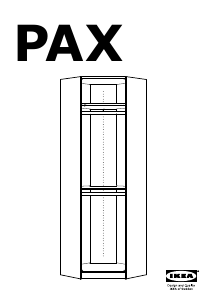 Vadovas IKEA PAX (corner) Drabužių spinta