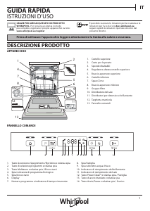 Manuale Whirlpool WUC 3T123 PF Lavastoviglie