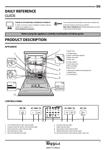 Manual Whirlpool WUE 2B16 X Dishwasher