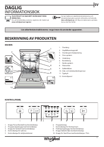 Bruksanvisning Whirlpool WUE 2B26 X Diskmaskin