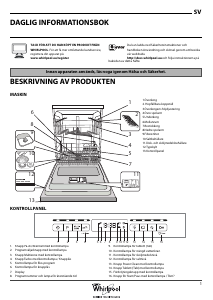 Bruksanvisning Whirlpool WUO 3O32 P X Diskmaskin