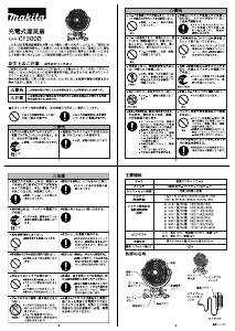 説明書 マキタ CF300DZ 扇風機