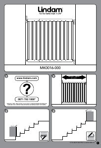 사용 설명서 Lindam MK0016-000 베이비 게이트